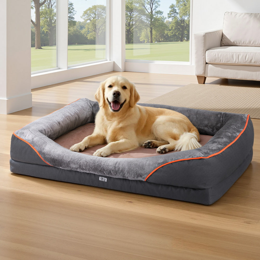 i.Pet Pet Bed Orthopedic Washable Dog Bed Plush Fleece Sofa Cushion Mat-6