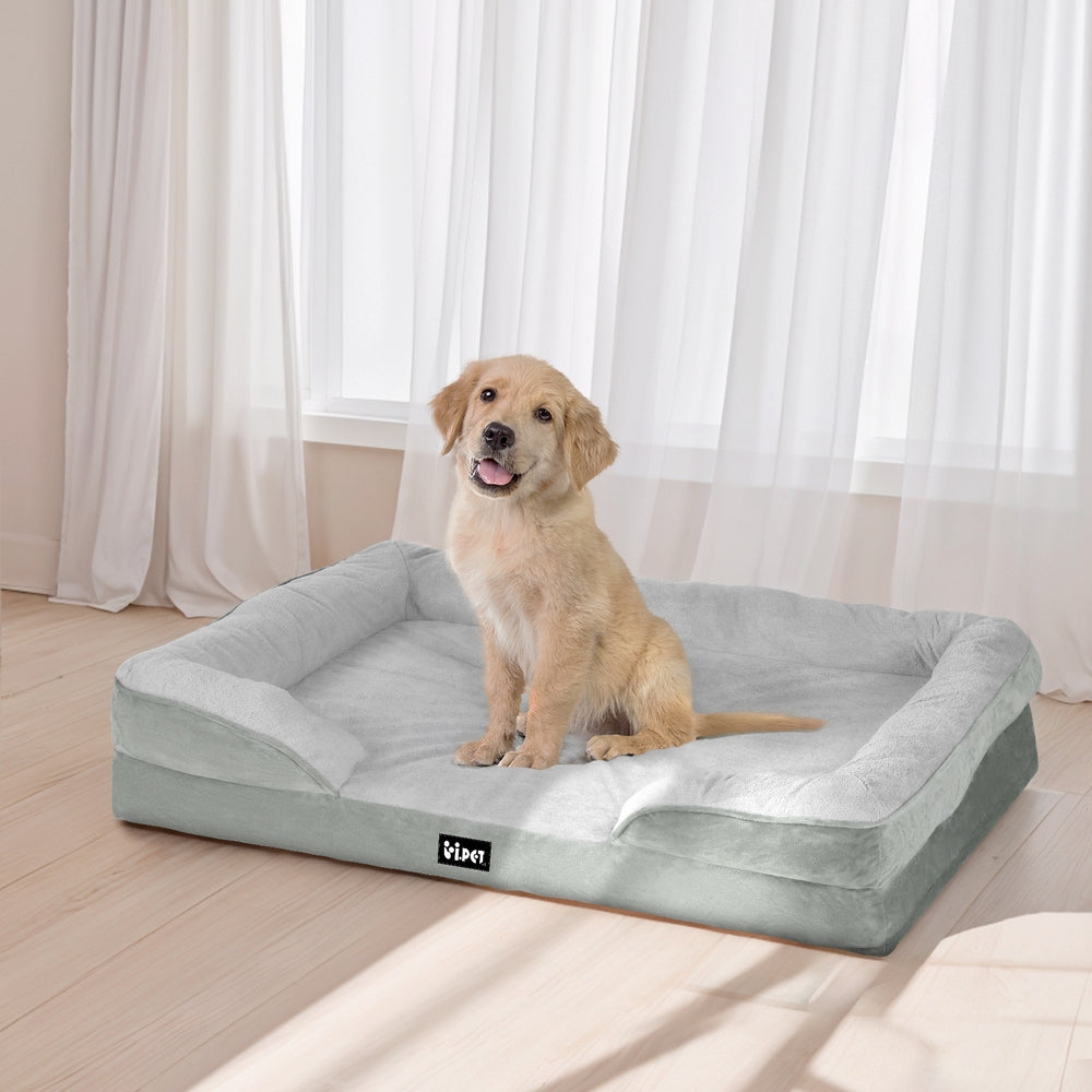 i.Pet Pet Bed Dog Calming Soft Cushion Egg Crate Large Sofa Washable Removable-3