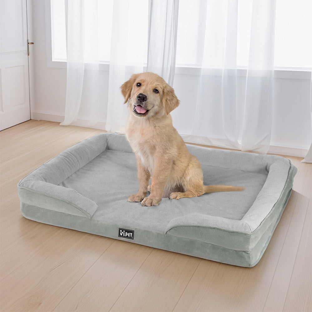 i.Pet Pet Bed Dog Calming Soft Cushion Egg Crate Large Sofa Removable Washable-3