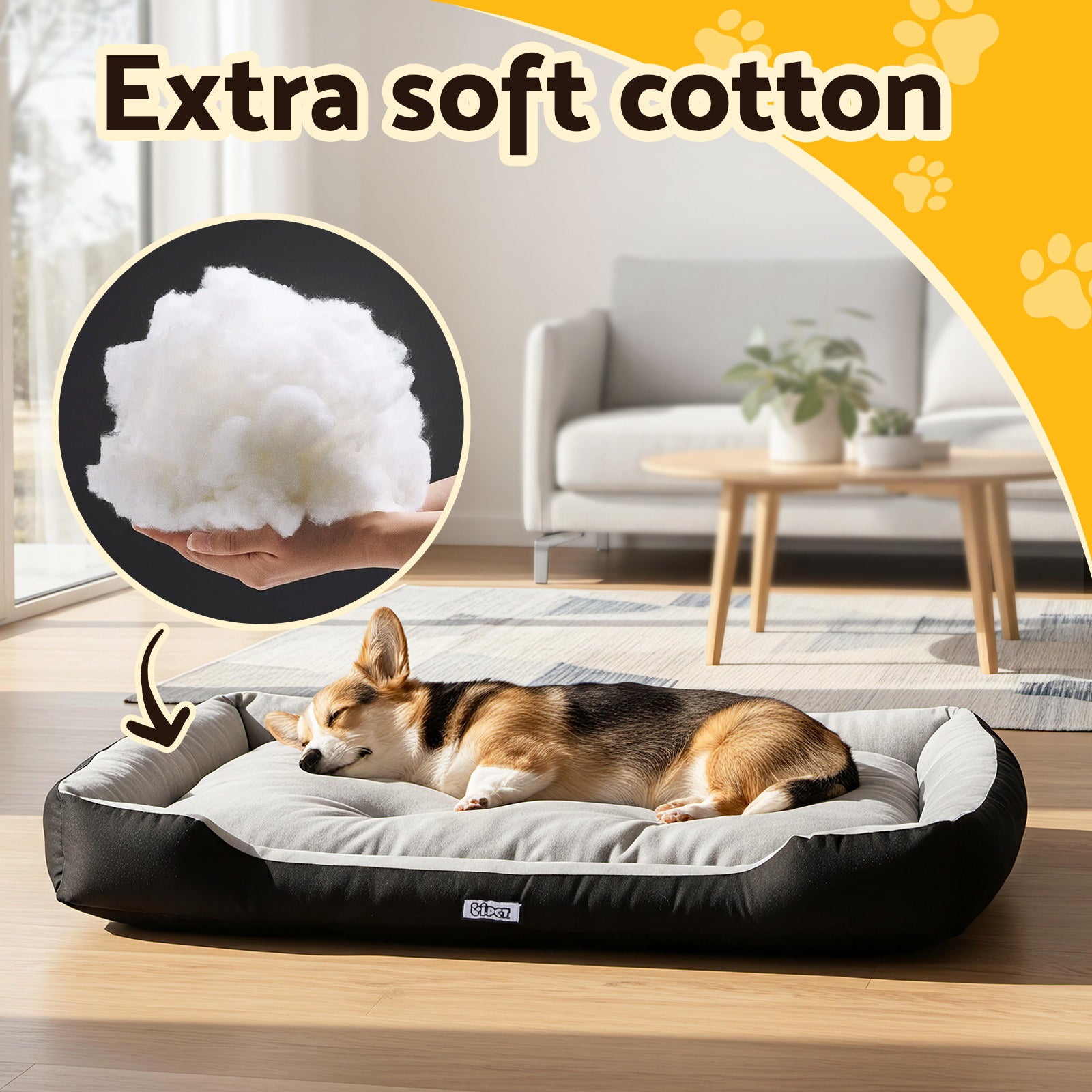 i.Pet Pet Bed Dog Bed Soft PP Cotton Mat Sleeping Comfy Cushion Washable Extra Large-3