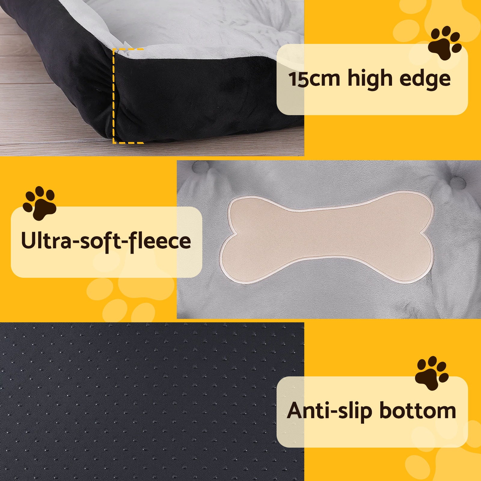 i.Pet Pet Bed Dog Bed Soft PP Cotton Mat Sleeping Comfy Cushion Washable Extra Large-4