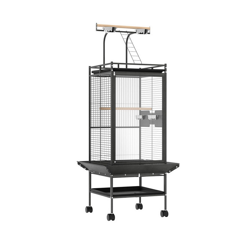 i.Pet Bird Cage Large Cages 155cm Parrot Aviary Stand-Alone Budgie Wheels Castor-0