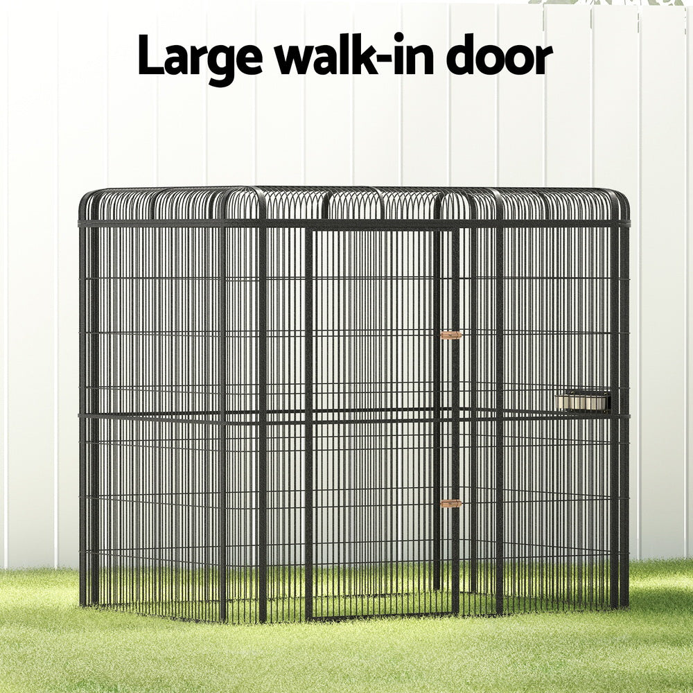 i.Pet Bird Cage Large Walk-in Aviary Budgie Perch Cage Parrot Pet Huge 203cm-3