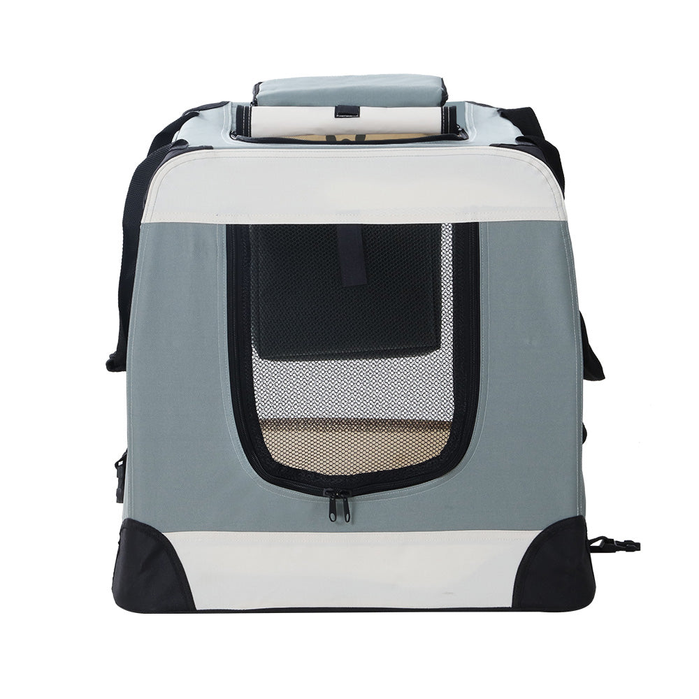 i.Pet Pet Carrier Soft Crate Dog Cat Travel 90x61CM Portable Foldable Car 2XL-3