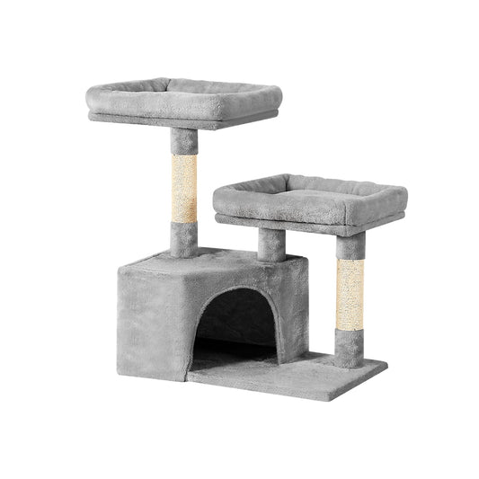 i.Pet Cat Tree 69cm Scratching Post Tower Scratcher Wood Condo House Bed Trees-0