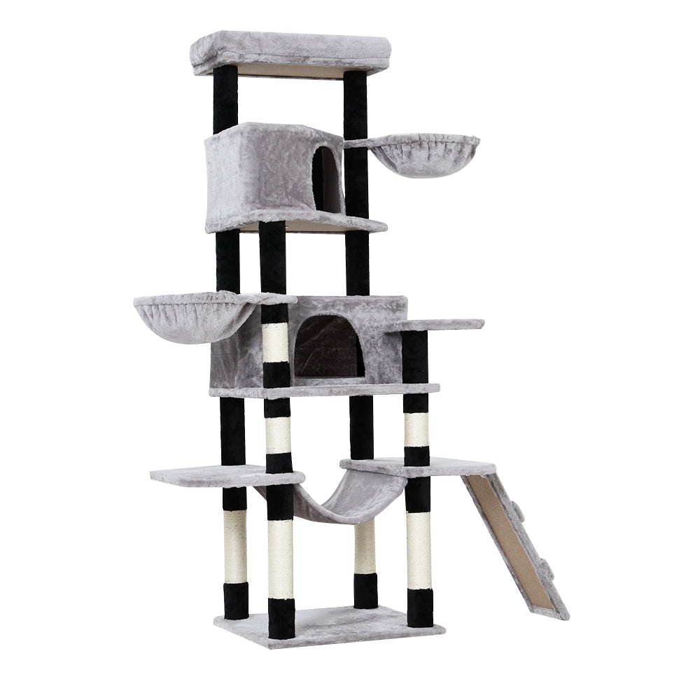 i.Pet Cat Tree 161cm Tower Scratching Post Scratcher Wood Condo House Play Bed-2