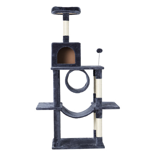 i.Pet Cat Tree 151cm Tower Scratching Post Scratcher Wood Condo House Bed Trees-0