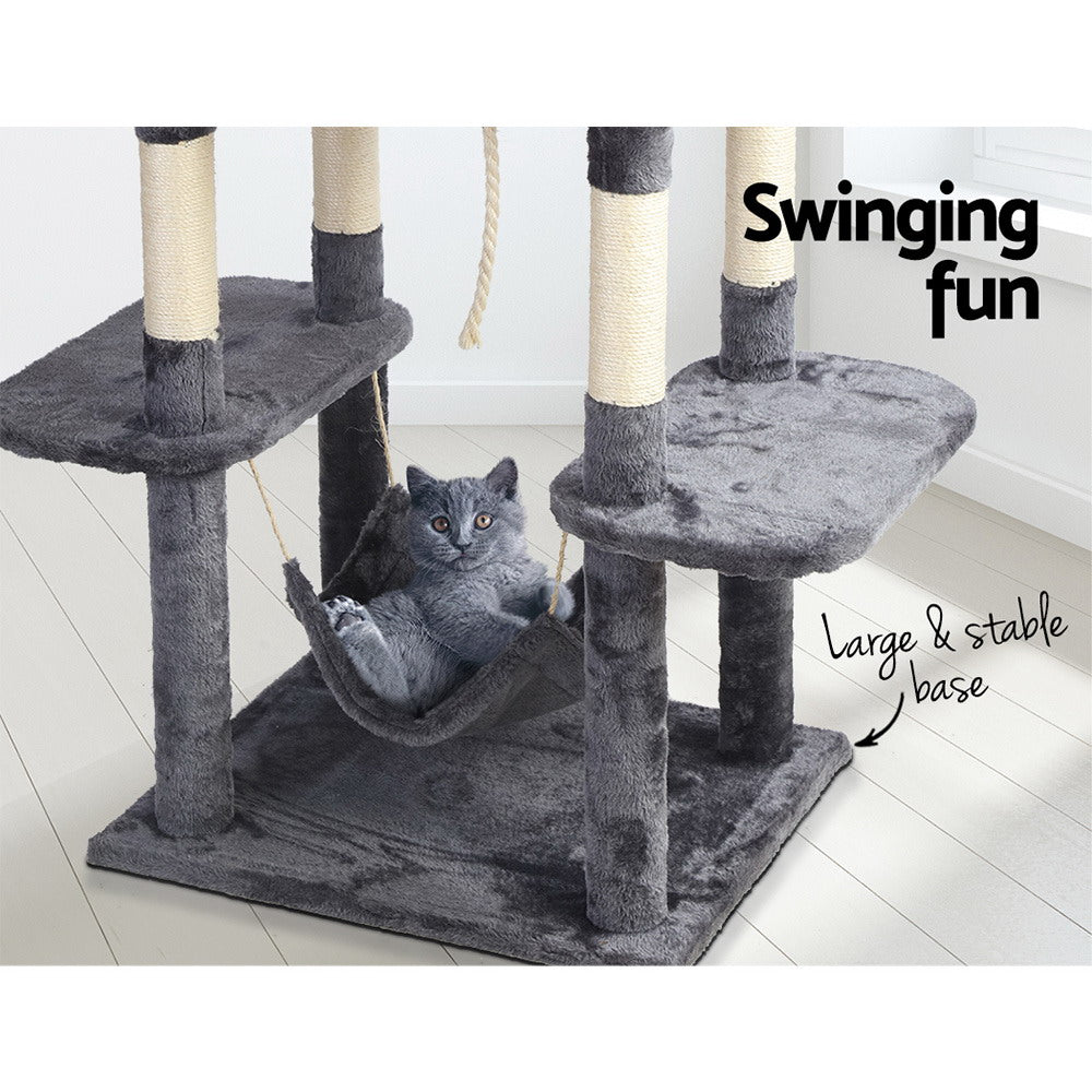 i.Pet Cat Tree 171cm Tower Scratching Post Scratcher Wooden Condo House Bed Toys-5