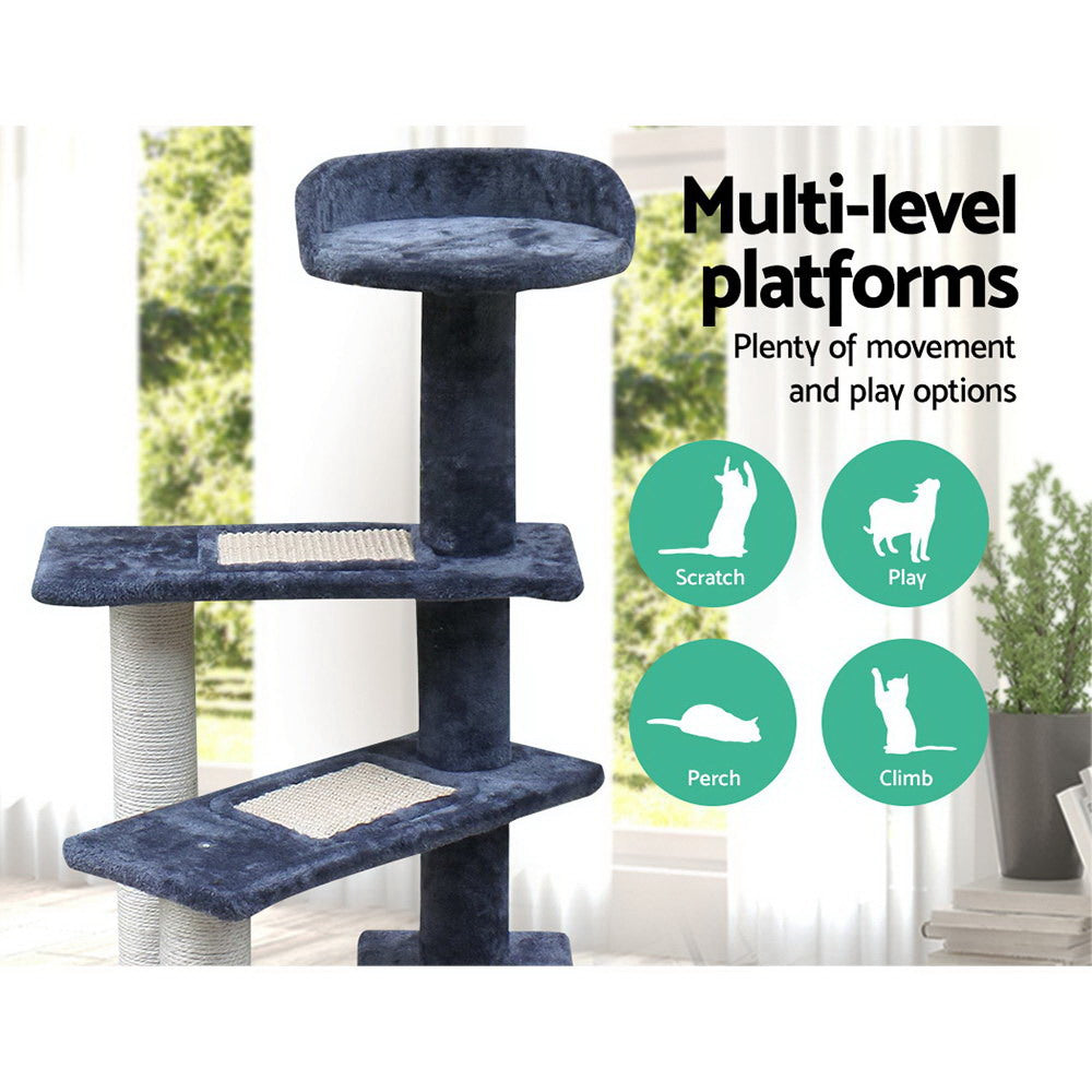 i.Pet Cat Tree 100cm Scratching Post Scratcher Tower Wood Condo House Trees Bed-2