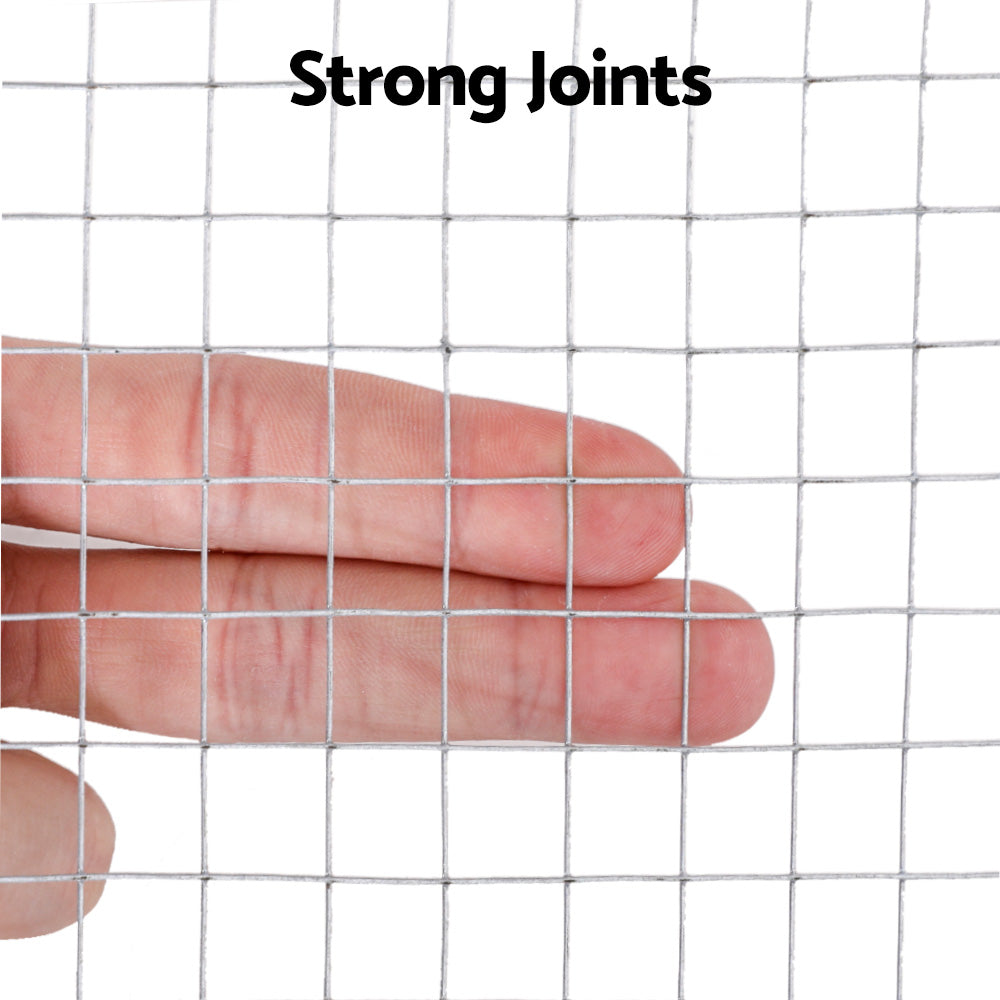 i.Pet Poultry Chicken Fence Pet Netting Wire Mesh Roll Duck Goose Coop 15Mx120CM-4