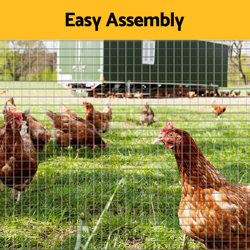 i.Pet Poultry Chicken Fence Pet Netting Wire Mesh Roll Duck Goose Coop 15Mx120CM-5