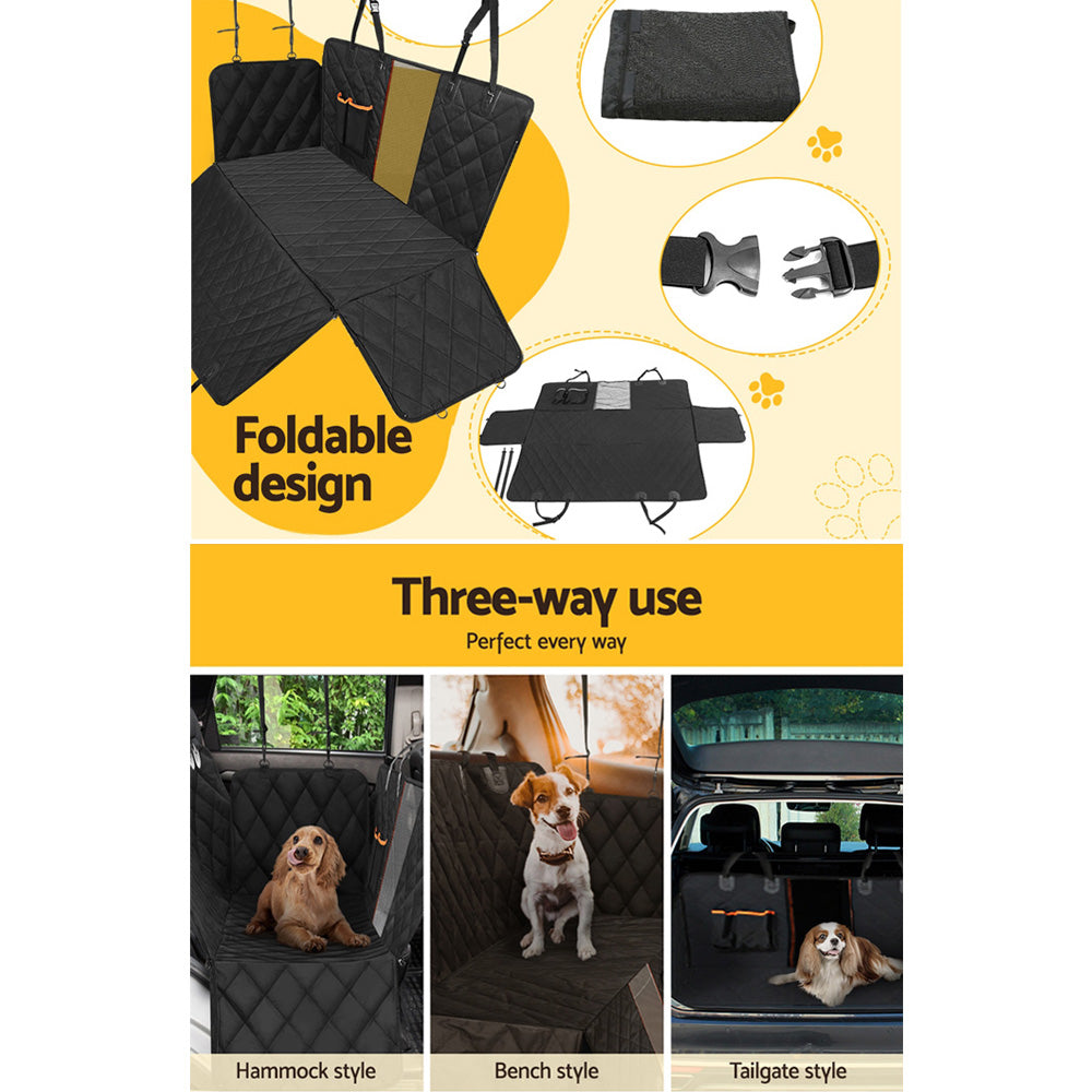 i.Pet Pet Car Seat Cover Dog Protector Hammock Back Waterproof Belt Non Slip Mat-5