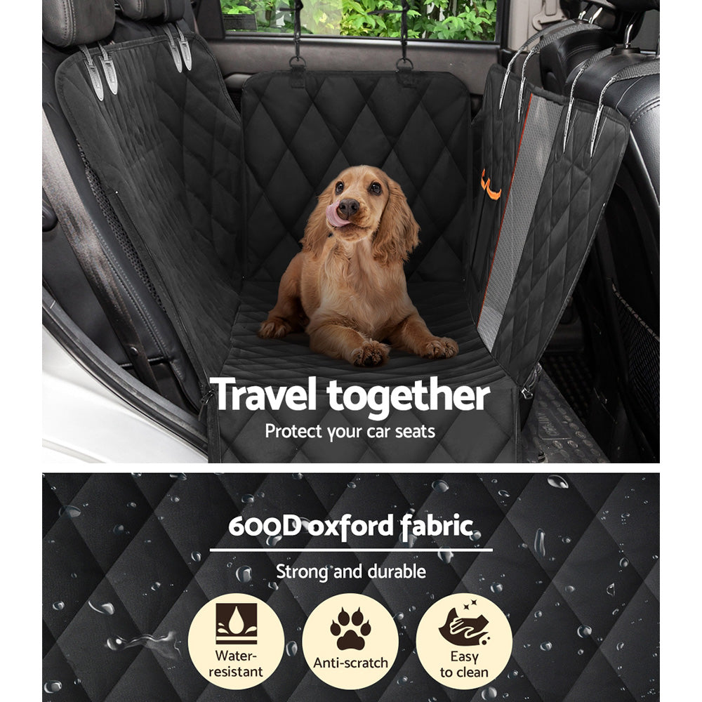 i.Pet Pet Car Seat Cover Dog Hammock Protector Back Waterproof Belt Non Slip Mat-4