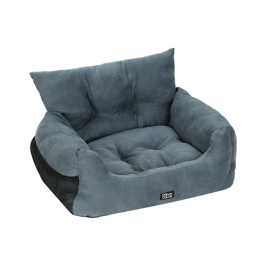 i.Pet Dog Car Seat Booster Cover Pet Bed Portable Waterproof Belt Non Slip Travel-0