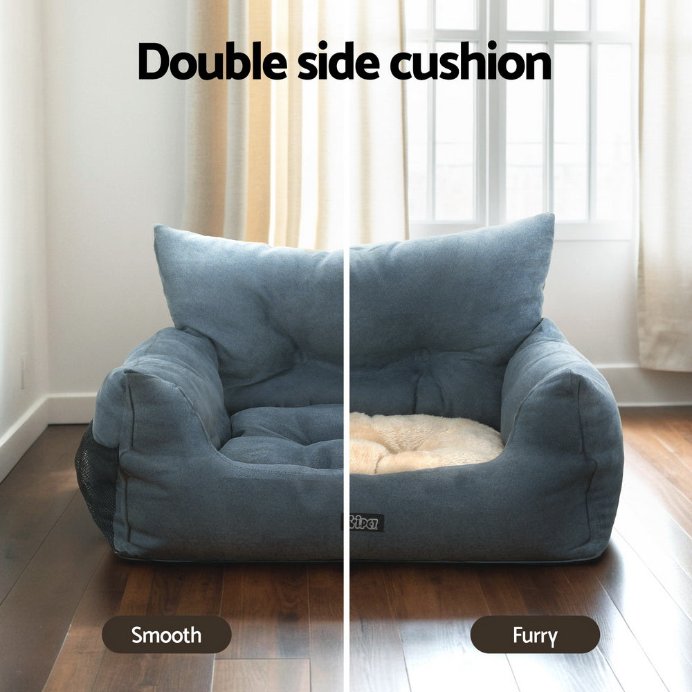 i.Pet Dog Car Seat Booster Cover Pet Bed Portable Waterproof Belt Non Slip Travel-5