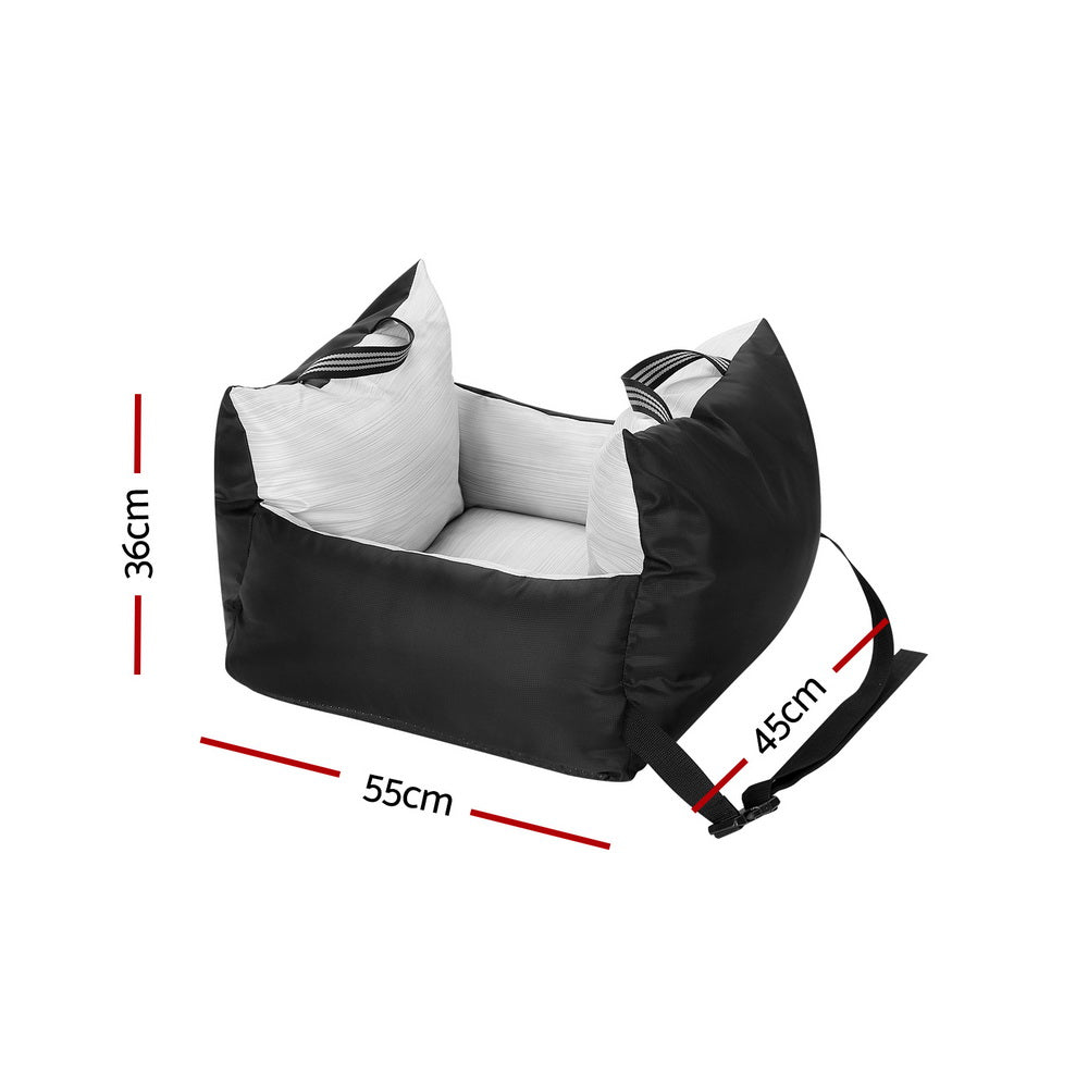 i.Pet Dog Car Seat Booster Cover Dog Bed Portable Waterproof Belt Non Slip-1