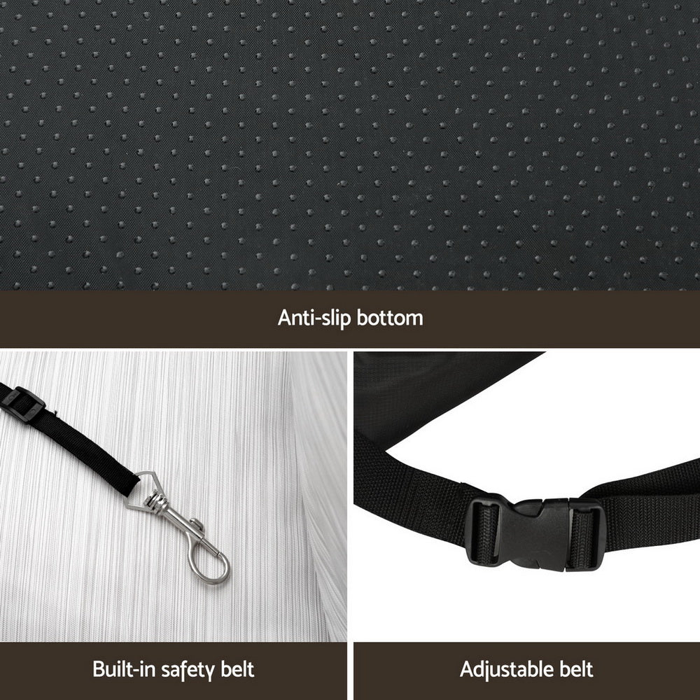 i.Pet Dog Car Seat Booster Cover Dog Bed Portable Waterproof Belt Non Slip-4