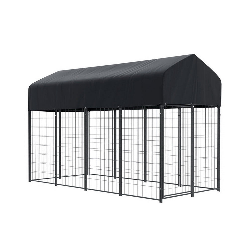 i.Pet Dog Kennel Extra Large House Outdoor Playpen Pet Puppy Metal Backyard-0