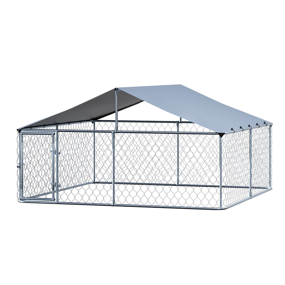 i.Pet Dog Kennel Large House XXL Pet Run Cage Puppy Outdoor Enclosure With Roof-0