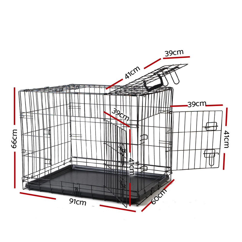 i.Pet 36" Dog Cage Crate Kennel 3 Doors-1