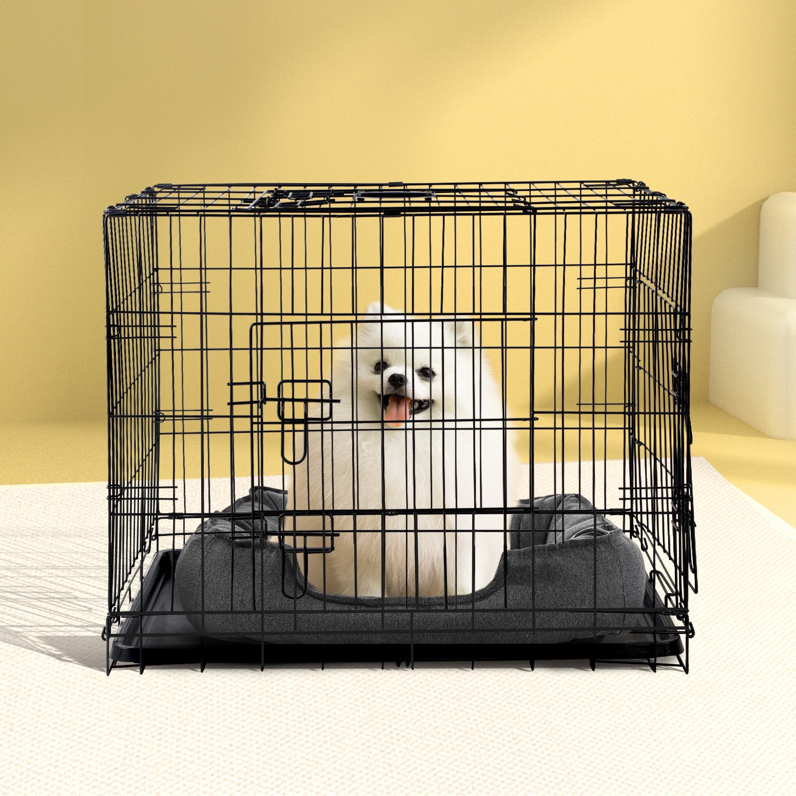 i.Pet 36" Dog Cage Crate Kennel 3 Doors-7