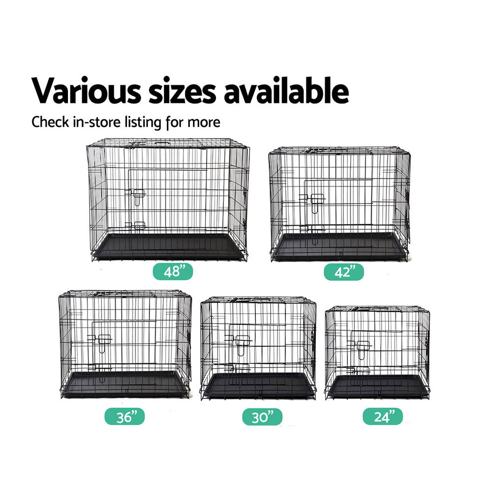 i.Pet 48" Dog Cage Crate Large Kennel 3 Doors-5