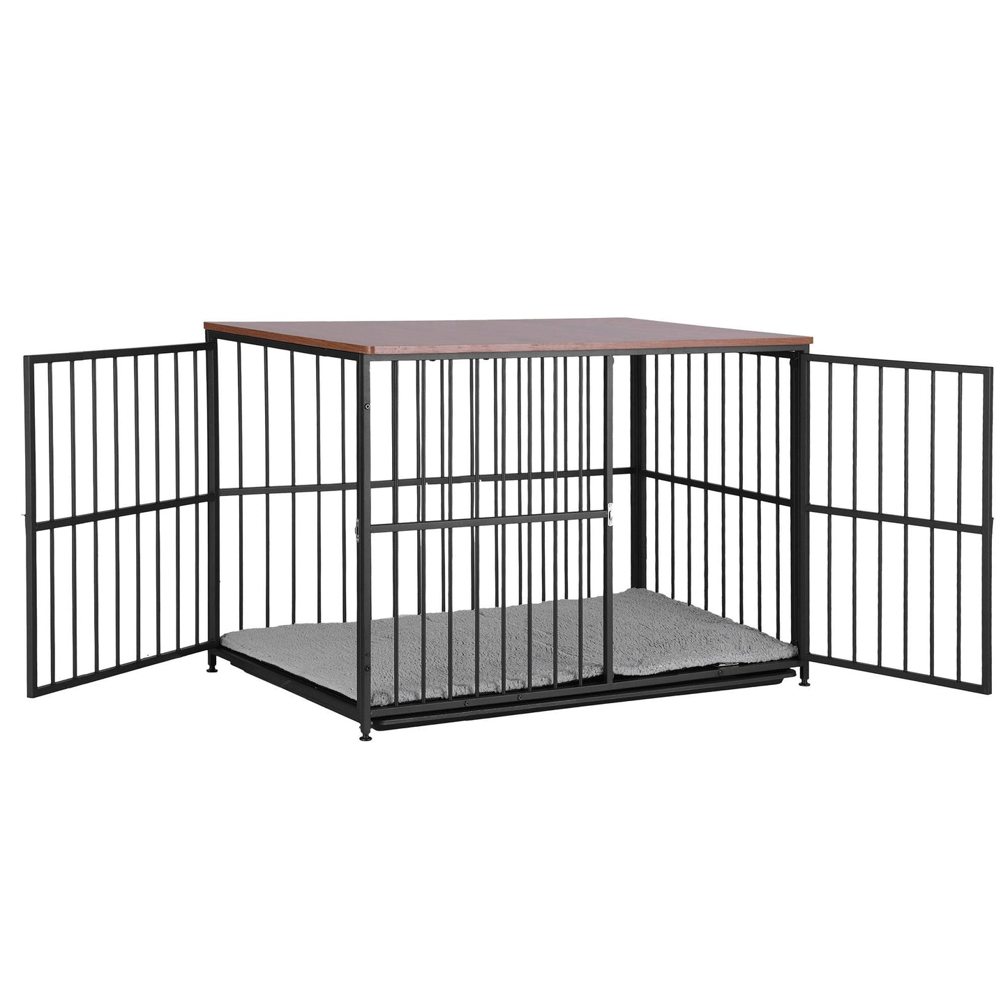 i.Pet Extra Large Dog Crate Furniture 107cm Dog Cage Puppy Pet Wooden Black