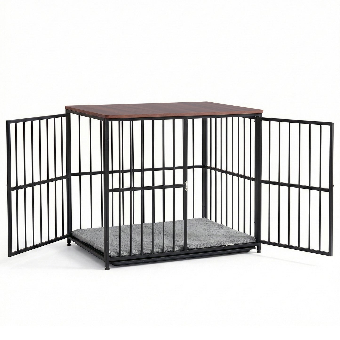 i.Pet Large Dog Crate Furniture 93cm Dog Cage Puppy Pet Wooden Black