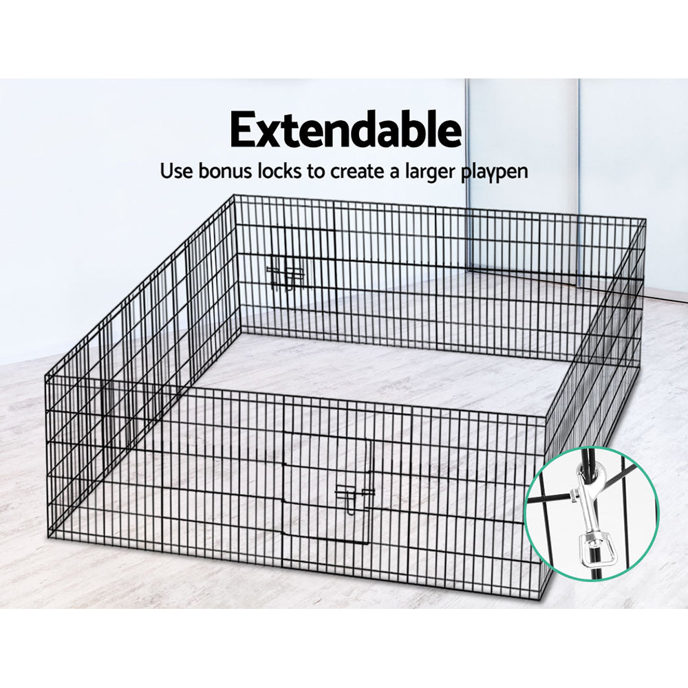 i.Pet 30" 8 Panel Dog Playpen Pet Fence Exercise Cage Enclosure Play Pen-5