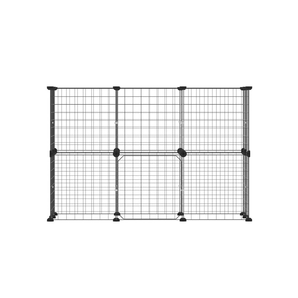 i.Pet Pet Dog Playpen Enclosure Cage 20 Panel Puppy Fence Play Pen Foldable Metal-2