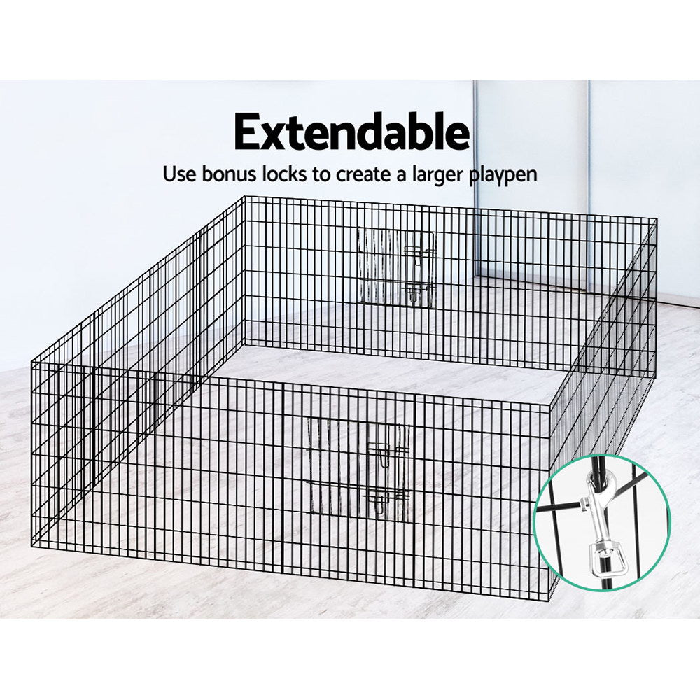 i.Pet 36" 8 Panel Dog Playpen Pet Fence Exercise Cage Enclosure Play Pen-5