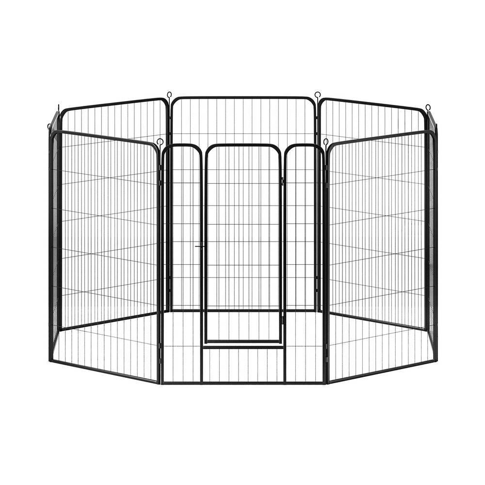 i.Pet Pet Dog Playpen 48" Enclosure 8 Panel Cage Kennel Puppy Fence Play Pen-0