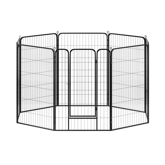 i.Pet Pet Dog Playpen 48" Enclosure 8 Panel Cage Kennel Puppy Fence Play Pen-0