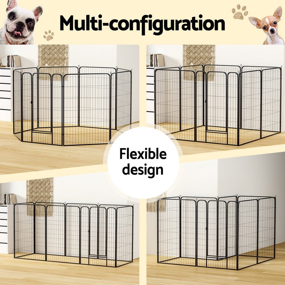 i.Pet Pet Dog Playpen 48" Enclosure 8 Panel Cage Kennel Puppy Fence Play Pen-3