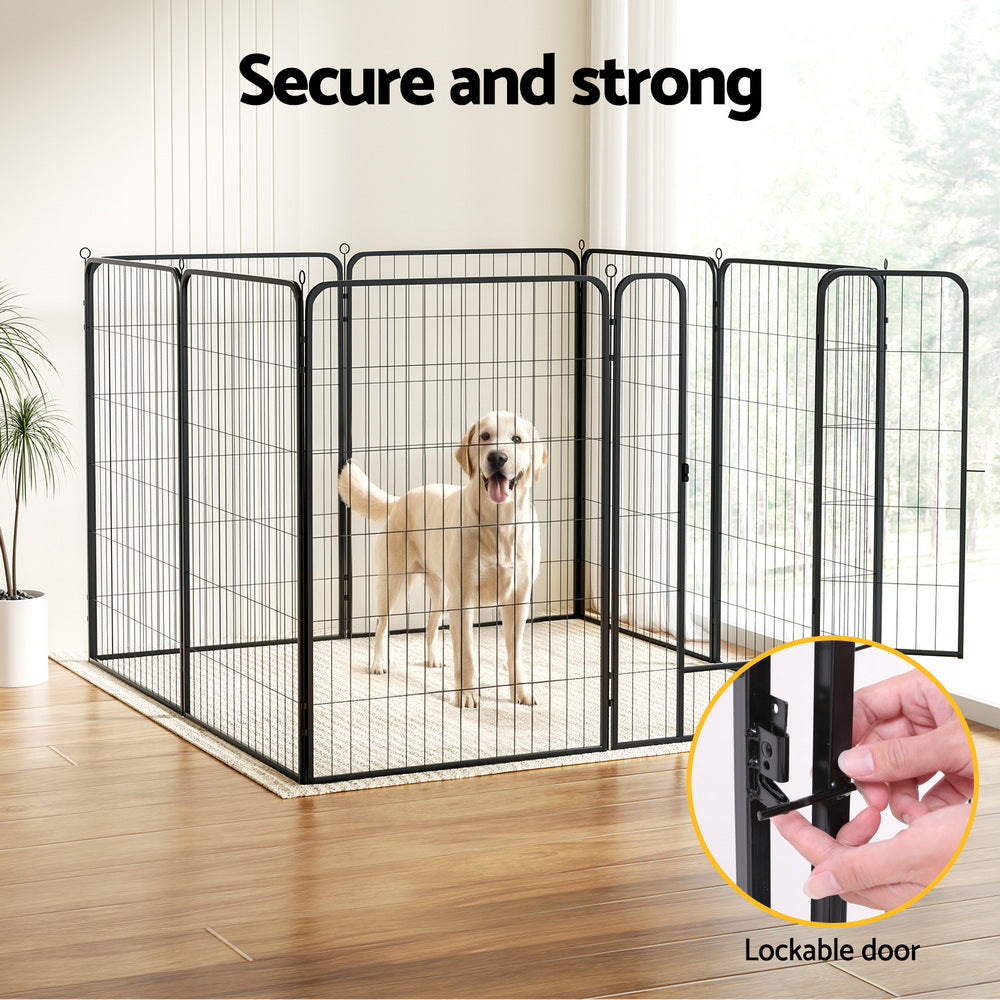 i.Pet Pet Dog Playpen 48" Enclosure 8 Panel Cage Kennel Puppy Fence Play Pen-4