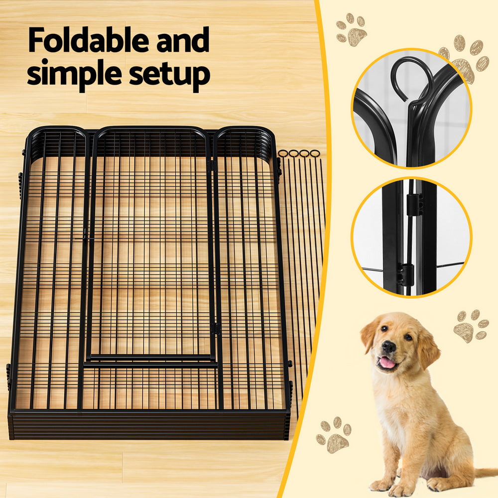 i.Pet Pet Dog Playpen 48" Enclosure 8 Panel Cage Kennel Puppy Fence Play Pen-5
