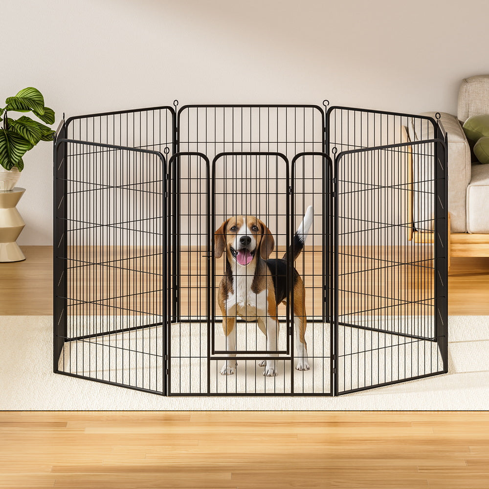 i.Pet Pet Dog Playpen 48" Enclosure 8 Panel Cage Kennel Puppy Fence Play Pen-6