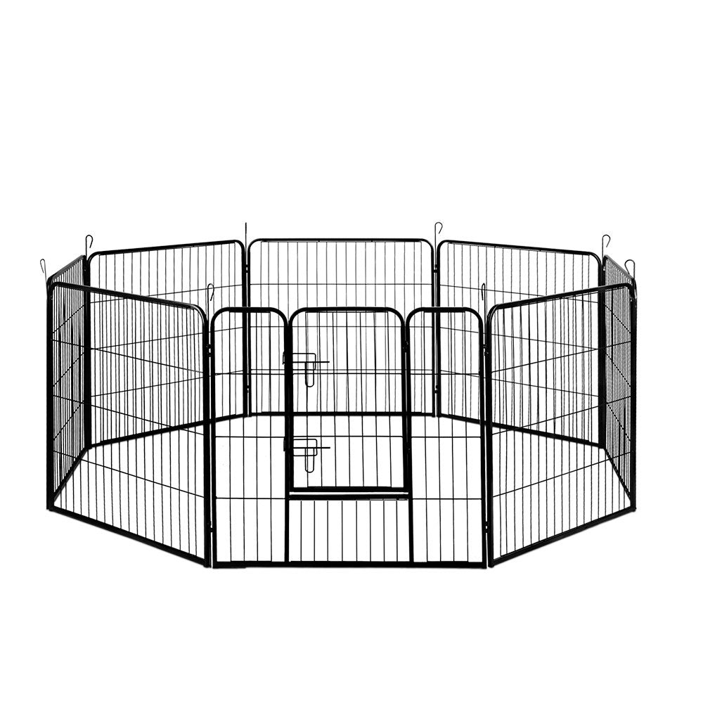 i.Pet 32" 8 Panel Dog Playpen Pet Exercise Cage Enclosure Fence Play Pen-0