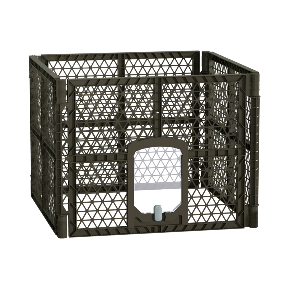 i.Pet Dog Playpen Enclosure 4 Panel Pet Fence Plastic Play Pen-0