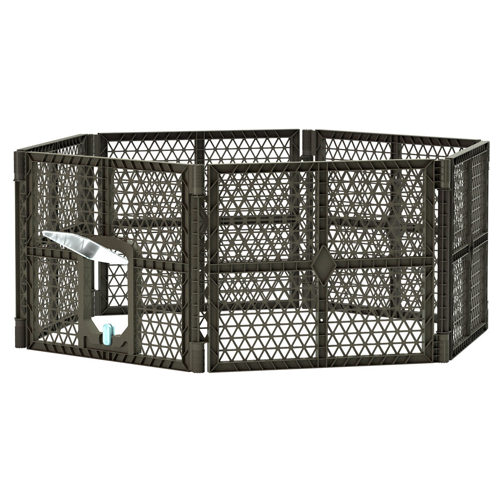 i.Pet Dog Playpen Enclosure 6 Panel Pet Fence Plastic Play Pen-3