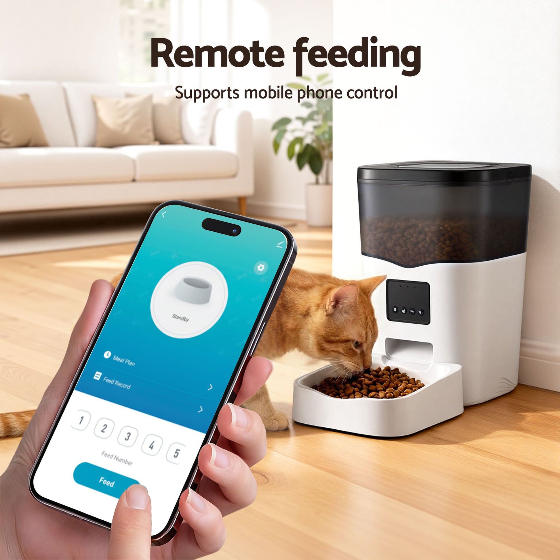 i.Pet Automatic Pet Feeder Dog Cat Feeder Wifi 3L Auto Smart Food Dispenser-4