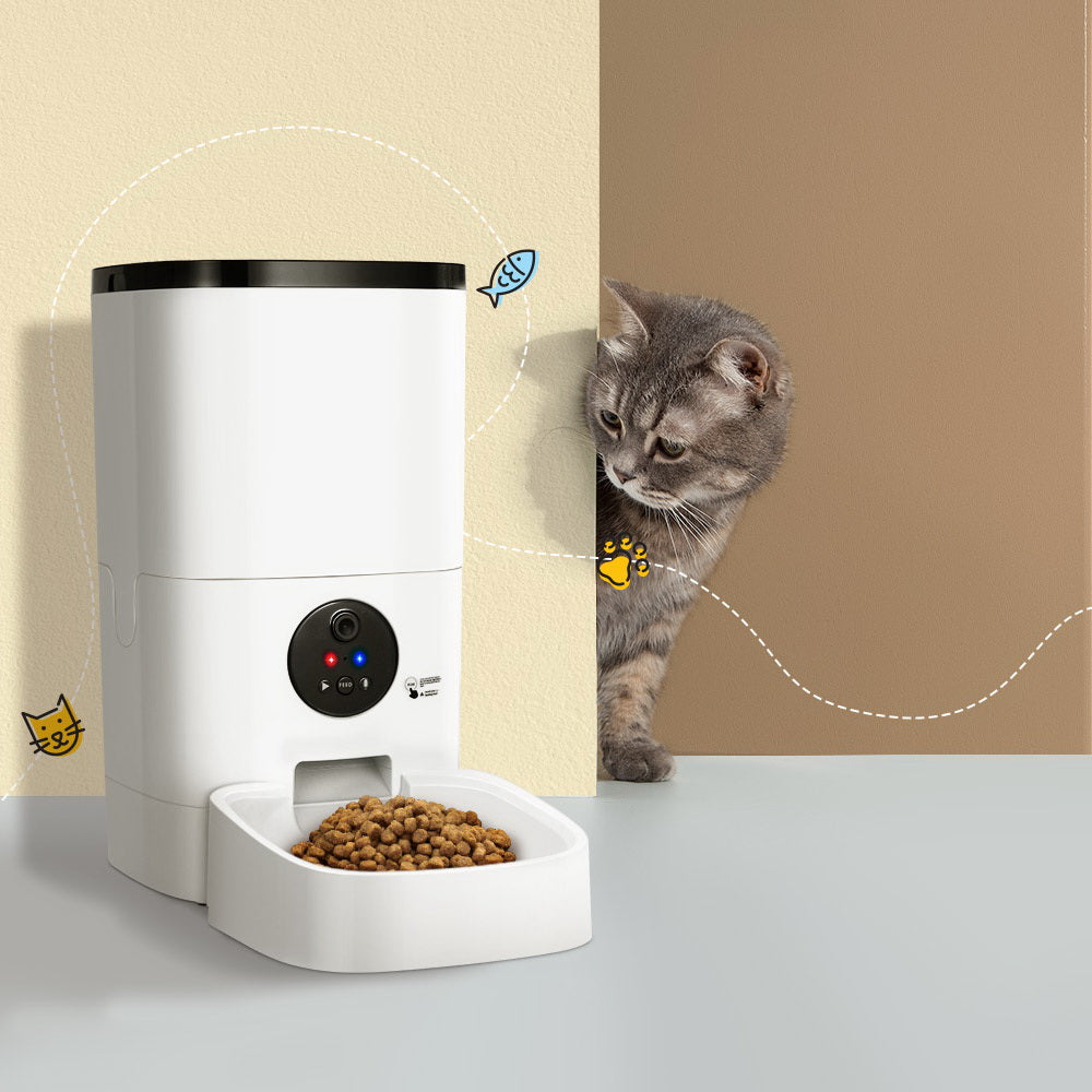 i.Pet Automatic Pet Feeder 6L Wifi Camera Dog Cat Smart Food Dispenser Timer-7