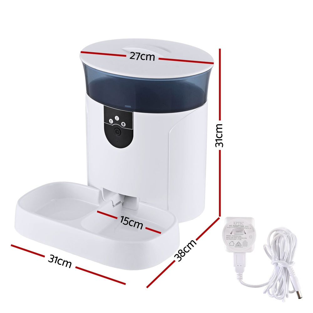 i.Pet Automatic Pet Feeder Dog Cat Camera Wifi Smart Food Dispenser Timer 7L APP-1