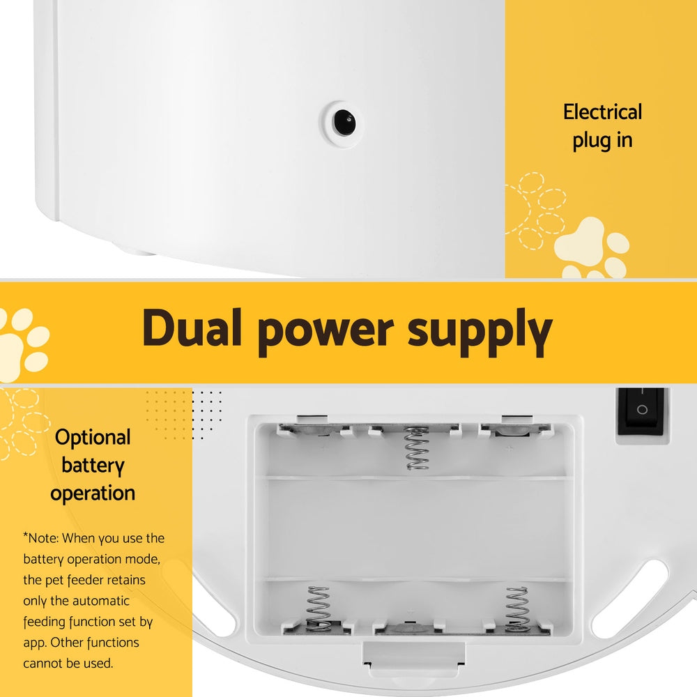 i.Pet Automatic Pet Feeder Dog Cat Wifi 7L Auto Smart Food Dispenser Timer Feed-5