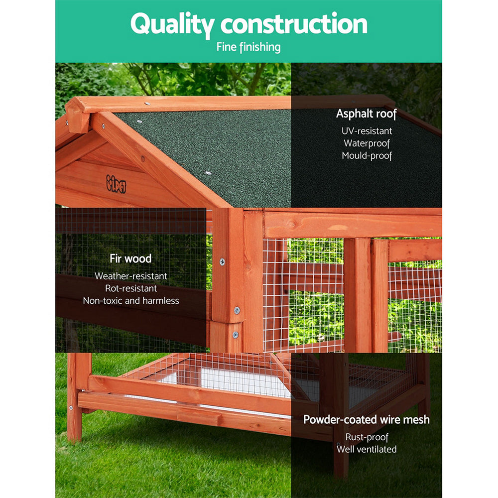 i.Pet Bird Cage 72cm x 60cm x 168cm Pet Cages Large Aviary Parrot Carrier Travel Canary Wooden XL-5