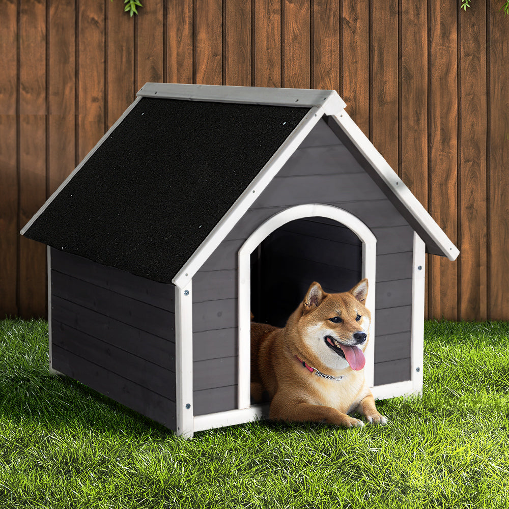 i.Pet Dog Kennel Wooden Large House Outdoor Indoor Puppy Pet Cabin Weatherproof XL-7