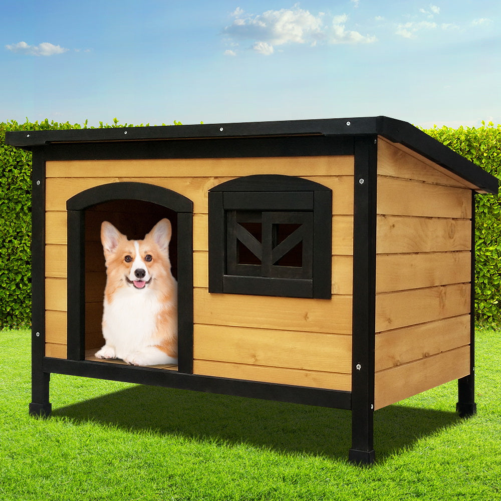 i.Pet Dog Kennel Extra Large Wooden Outdoor Indoor Puppy Pet House Cabin Crate Weatherproof-6