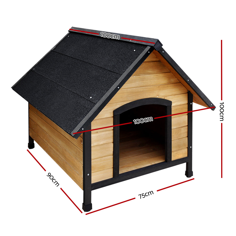 i.Pet Dog Kennel Extra Large Wooden Outdoor House Pet Puppy House XL Crate Cabin Waterproof-1