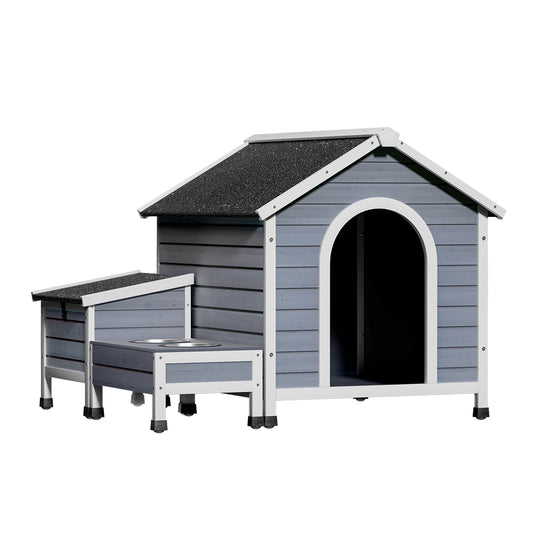 i.Pet Dog Kennel House Large Wooden Outdoor Pet Kennels Indoor Puppy Cabin-0