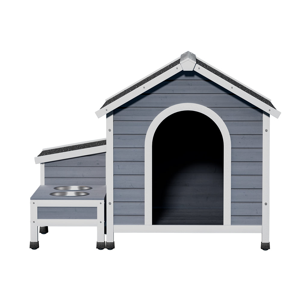 i.Pet Dog Kennel House Large Wooden Outdoor Pet Kennels Indoor Puppy Cabin-2